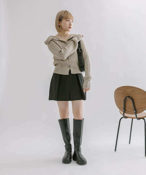 mline（エムライン）の「[mline]2WAYボタンカーディガン（カーディガン/ボレロ・レディース・ベージュ/グリーン/アイボリー/ブルー・FREE）」の21枚目の写真