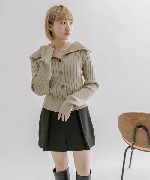 mline（エムライン）の「[mline]2WAYボタンカーディガン（カーディガン/ボレロ・レディース・ベージュ/グリーン/アイボリー/ブルー・FREE）」の19枚目の写真