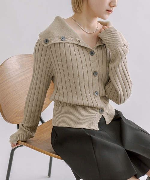 mline（エムライン）の「[mline]2WAYボタンカーディガン（カーディガン/ボレロ・レディース・ベージュ/グリーン/アイボリー/ブルー・FREE）」の22枚目の写真