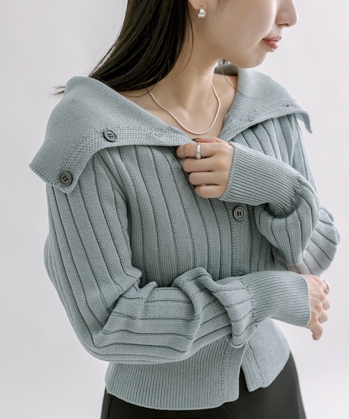 mline（エムライン）の「[mline]2WAYボタンカーディガン（カーディガン/ボレロ・レディース・ベージュ/グリーン/アイボリー/ブルー・FREE）」の17枚目の写真