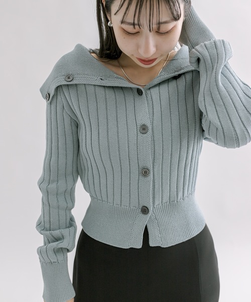 mline（エムライン）の「[mline]2WAYボタンカーディガン（カーディガン/ボレロ・レディース・ベージュ/グリーン/アイボリー/ブルー・FREE）」の15枚目の写真