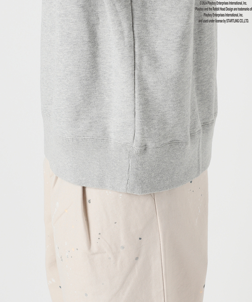 PLAYBOY（プレイボーイ）の「【PLAYBOY / プレイボーイ】別注 P.B Sports Club プリントスウェット（スウェット・メンズ・ブラック/グレー・MEDIUM/LARGE）」の17枚目の写真