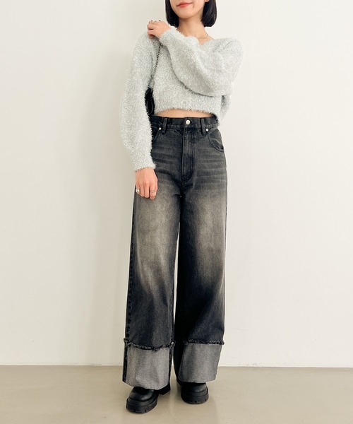 セール】3WAYラメニットカーディガン 106380（カーディガン/ボレロ