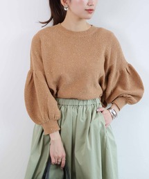 Jines | カラーネップボリュームスリーブニット(ニット/セーター)
