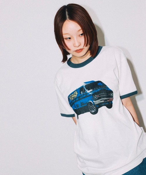 GOOD ROCK SPEED × BEAMS / 別注 BEASTIE BOYS RINGER CAR Tシャツ