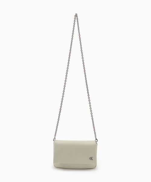 Calvin Klein（カルバン・クライン）の「チェーン クロスボディ ウォレット バッグ（ショルダーバッグ・レディース・ホワイト・FREE）」の5枚目の写真