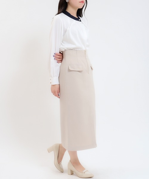 TRUDEA(トルディア)の「配色アシメネックブラウス(シャツ/ブラウス・レディース・ホワイト/ベージュ・MEDIUM)」の19枚目の写真