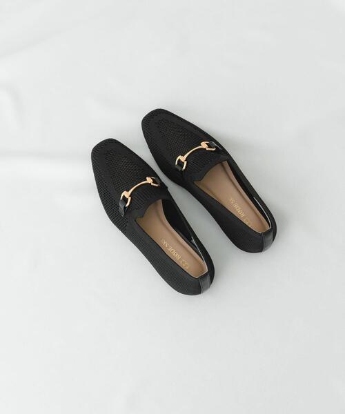 RODE SKO（ロデスコ）の「ビット付ニットローファー（ローファー・レディース・ブラック/アイボリー・38/37/36）」の2枚目の写真