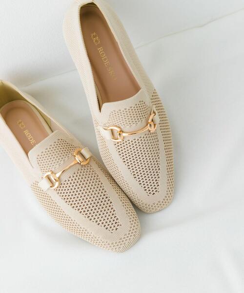 RODE SKO（ロデスコ）の「ビット付ニットローファー（ローファー・レディース・ブラック/アイボリー・38/37/36）」の15枚目の写真