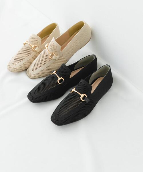 RODE SKO（ロデスコ）の「ビット付ニットローファー（ローファー・レディース・ブラック/アイボリー・38/37/36）」の5枚目の写真