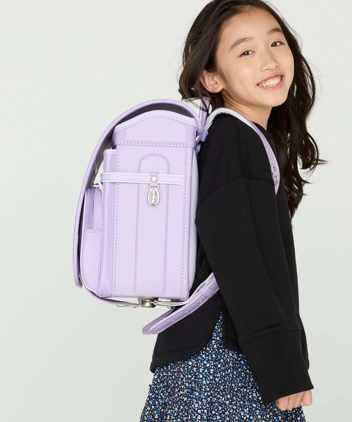 GAP（ギャップ）の「GAP(ギャップ)レインボーストライプランドセル（ランドセル・キッズ・ホワイト/ピンク/ミント/ライトパープル・ONE SIZE）」の6枚目の写真