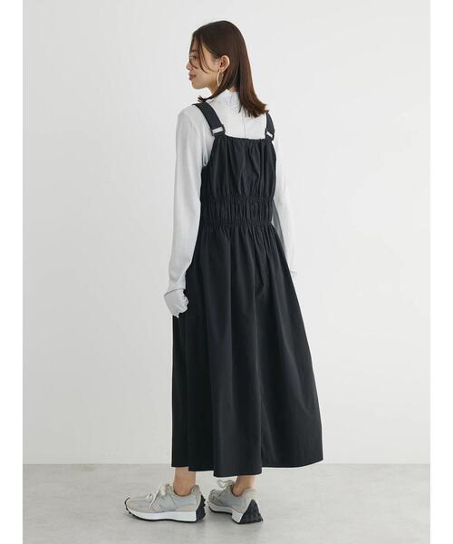 Sugar spoon（シュガースプーン）の「・SUGAR　SPOON　シャーリングジャンスカ（ワンピース・レディース・ライトカーキ/ブラック/チャコールグレー・FREE）」の9枚目の写真
