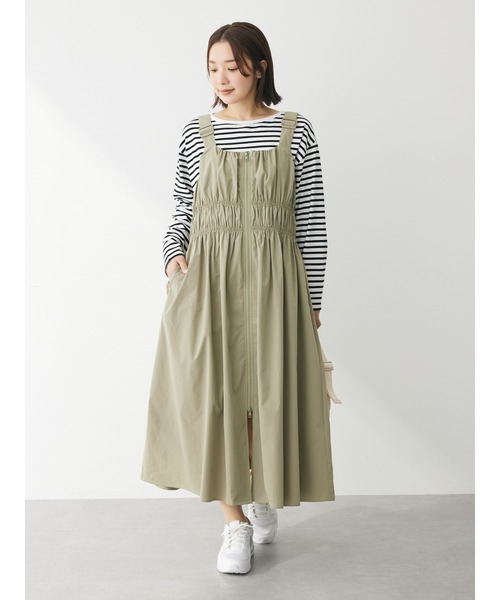 Sugar spoon（シュガースプーン）の「・SUGAR　SPOON　シャーリングジャンスカ（ワンピース・レディース・ライトカーキ/ブラック/チャコールグレー・FREE）」の20枚目の写真