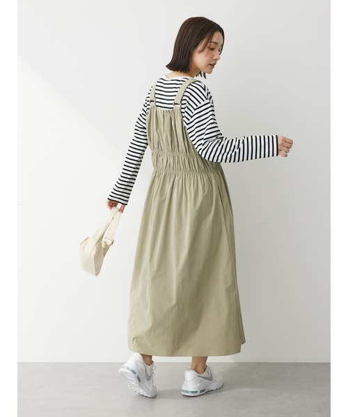 Sugar spoon（シュガースプーン）の「・SUGAR　SPOON　シャーリングジャンスカ（ワンピース・レディース・ライトカーキ/ブラック/チャコールグレー・FREE）」の22枚目の写真