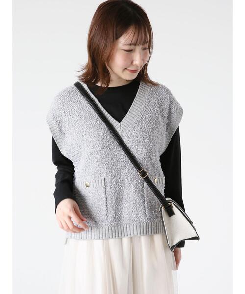 Te chichi TERRASSE（テチチテラス）の「リボンツイードベスト