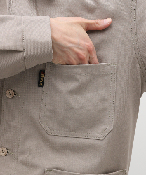 Le LABOUREUR（ラブルール）の「【LE LABOUREUR /ル ラブルール 】VESTON ジャケット（カバーオール・メンズ・レッド/ブラウン/ベージュ・3/4）」の15枚目の写真