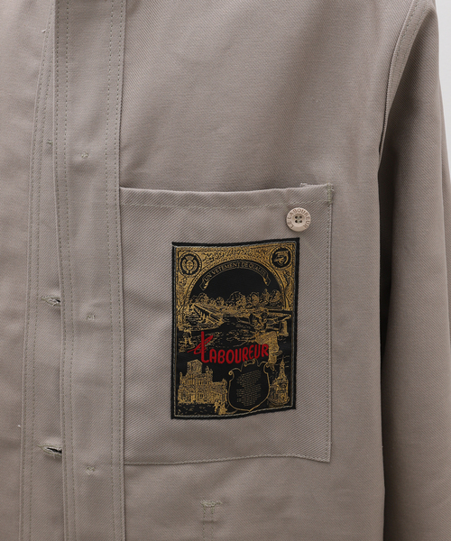 Le LABOUREUR（ラブルール）の「【LE LABOUREUR /ル ラブルール 】VESTON ジャケット（カバーオール・メンズ・レッド/ブラウン/ベージュ・3/4）」の22枚目の写真