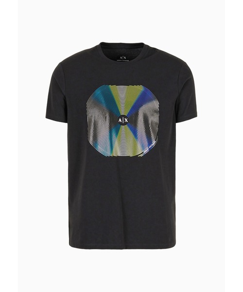 ARMANI EXCHANGE（アルマーニエクスチェンジ）の「【A|X アルマーニ エクスチェンジ】グラフィックデザイン 半袖クルーネックTシャツ/SLIM（Tシャツ/カットソー・メンズ・ホワイト/ブラック・LARGE/MEDIUM/SMALL/X-LARGE/X-SMALL/XX-LARGE）」の8枚目の写真