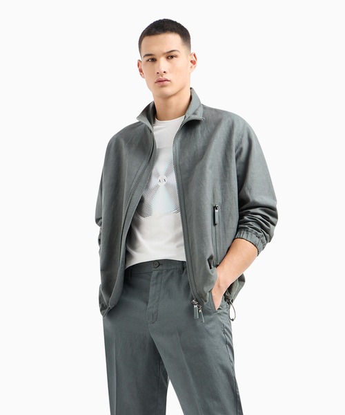 ARMANI EXCHANGE（アルマーニエクスチェンジ）の「【A|X アルマーニ エクスチェンジ】グラフィックデザイン 半袖クルーネックTシャツ/SLIM（Tシャツ/カットソー・メンズ・ホワイト/ブラック・LARGE/MEDIUM/SMALL/X-LARGE/X-SMALL/XX-LARGE）」の13枚目の写真