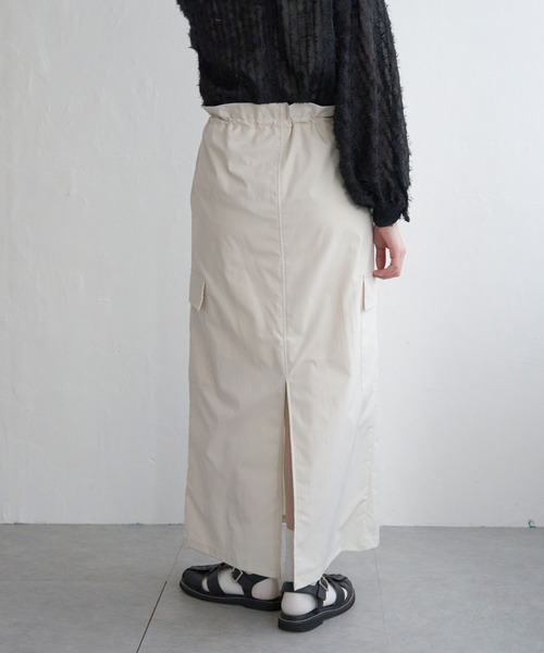 VENCEEXCHANGE（ヴァンスエクスチェンジ）の「ベネシャンギャザースカート（スカート・レディース・グリーン系その他/オフホワイト/グレー/チャコールグレー/ブラック・FREE）」の16枚目の写真