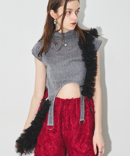 VIOLETTA（ヴィオレッタ）の「ノースリクロップドラメトップス（その他