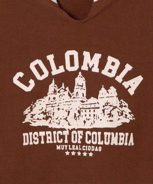 WEGO(ウィゴー)の「WEGO/リブショートCOLOMBIA T(Tシャツ/カットソー・レディース・アイボリー/ブラウン・FREE)」の17枚目の写真