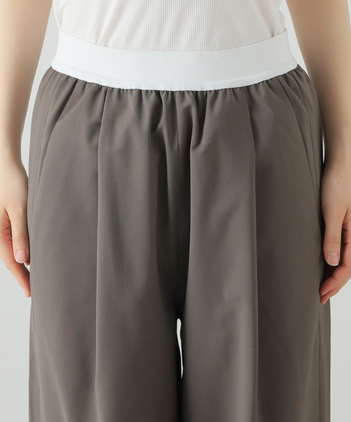 tibi(ティビ)の「*【TIBI/ティビ】 WAIST GOM ワイドパンツ(その他パンツ・レディース・カーキ・38/36)」の11枚目の写真