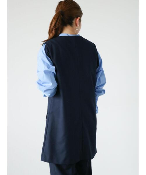 Lugnoncure（ルノンキュール）の「ジレワンピース(セットアップ可)（ワンピース・レディース・ネイビー/オフホワイト/ベージュ・F）」の18枚目の写真