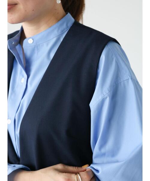 Lugnoncure（ルノンキュール）の「ジレワンピース(セットアップ可)（ワンピース・レディース・ネイビー/オフホワイト/ベージュ・F）」の21枚目の写真