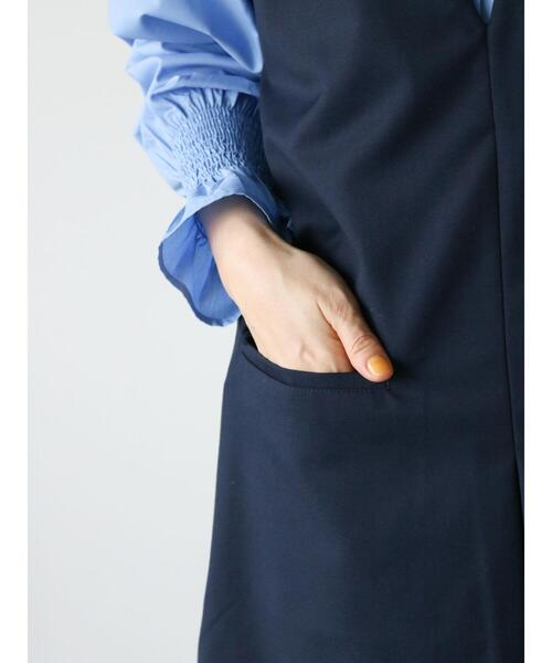 Lugnoncure（ルノンキュール）の「ジレワンピース(セットアップ可)（ワンピース・レディース・ネイビー/オフホワイト/ベージュ・F）」の22枚目の写真