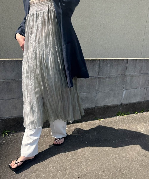 select MOCA（セレクトモカ）の「シアー2WAYワンピース（ワンピース・レディース・グレー/ブラウン・FREE）」の11枚目の写真