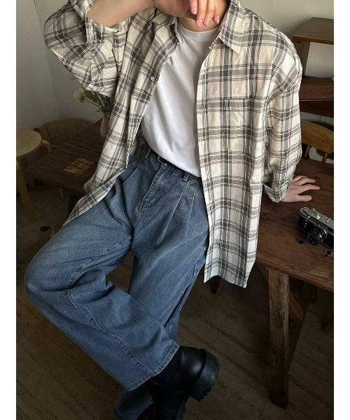 ASCLO（エジュクロ）の「ASCLO Double Tuck Denim Pants（デニムパンツ・メンズ・ライトブルー/ブラック・MEDIUM/LARGE）」の13枚目の写真
