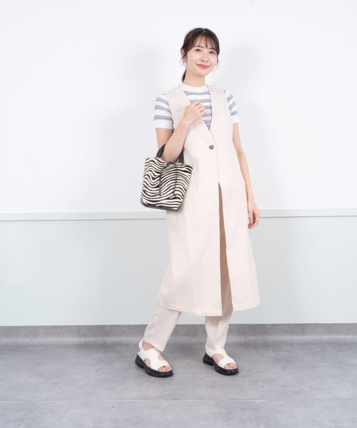 andrea cardone（アンドレアカルドネ）の「【andrea cardone/アンドレアカルドネ】レザー ミニ トートバッグ XSサイズ（ショルダーバッグ・レディース・シルバー/ピンクゴールド/ブラック/ホワイト/ベージュ/ゼブラ・FREE）」の11枚目の写真