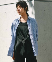 【Oggi8月号掲載/洗える】LIBECO ベーシック シャツ