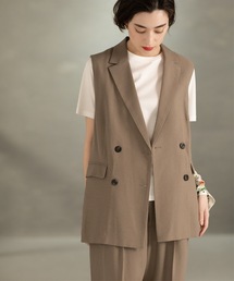 OPAQUE.CLIP | セットアップ対応 テーラードジレ【手洗い可】(ベスト)