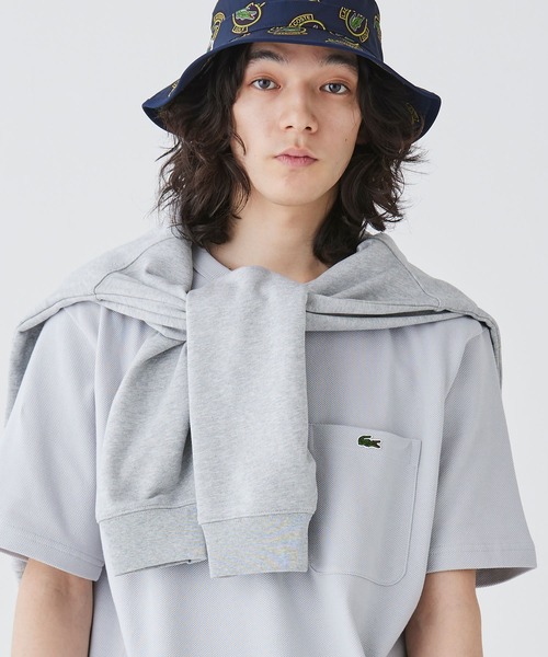 LACOSTE(ラコステ)の「鹿の子地ポケット半袖Tシャツ(Tシャツ/カットソー・メンズ・グレー/ブラック/モスグリーン/ホワイト/ネイビー/ストーン/ライトピンク/カーキ/ダークブラウン・3/5/4/2/6)」の17枚目の写真