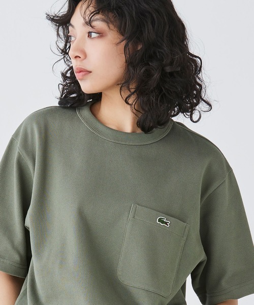 LACOSTE(ラコステ)の「鹿の子地ポケット半袖Tシャツ(Tシャツ/カットソー・メンズ・グレー/ブラック/モスグリーン/ホワイト/ネイビー/ストーン/ライトピンク/カーキ/ダークブラウン・3/5/4/2/6)」の20枚目の写真
