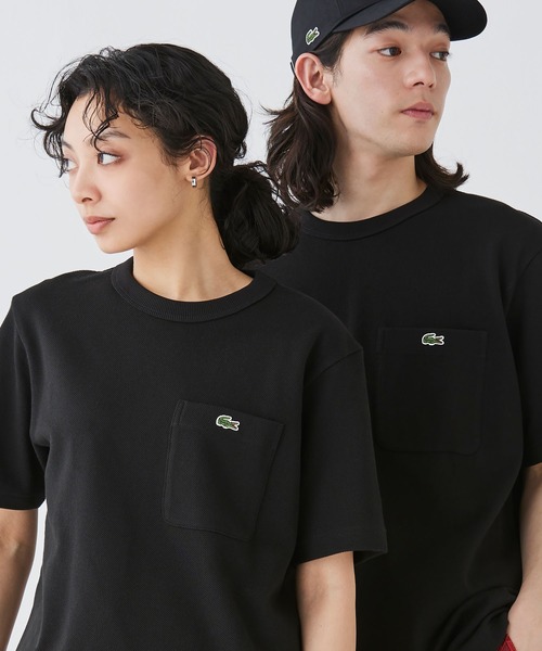 LACOSTE(ラコステ)の「鹿の子地ポケット半袖Tシャツ(Tシャツ/カットソー・メンズ・グレー/ブラック/モスグリーン/ホワイト/ネイビー/ストーン/ライトピンク/カーキ/ダークブラウン・3/5/4/2/6)」の16枚目の写真