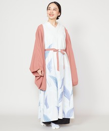 【倭物やカヤ】水芭蕉 羽織付きワンピース