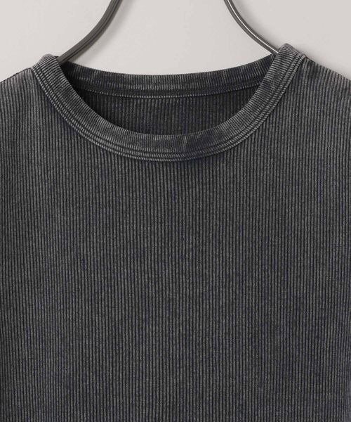 JEANASIS(ジーナシス)の「スノーダイリブクロップドSS/115352(Tシャツ/カットソー・レディース・ホワイト/ベージュ系その他/チャコールグレー・FREE)」の12枚目の写真
