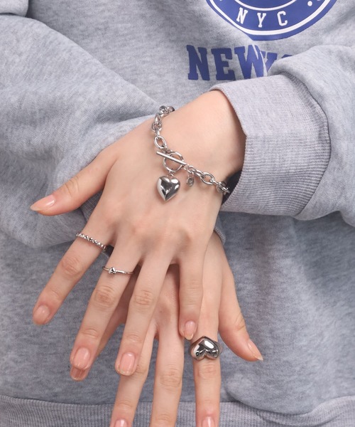 LHME(エルエイチエムイー)の「【WEB限定】“Moment”ポイントハートチェーンブレスレット/サージカルステンレス(金属アレルギー対応)【LHME / エルエイチエムイー】(ブレスレット・レディース・シルバー/ゴールド・ONE SIZE)」の14枚目の写真