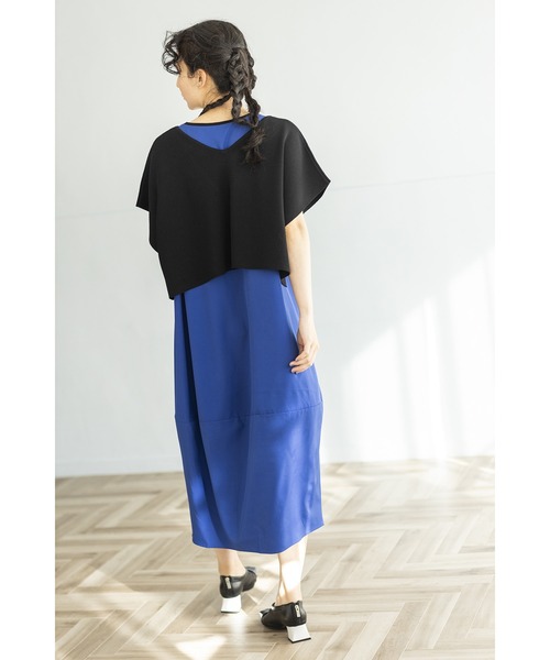 OSMOSIS（オズモーシス）の「2WAYニットプルオーバー&コクーンワンピースSET（ワンピース・レディース・アイボリー/ブラック/ブラック系その他・ONE SIZE）」の5枚目の写真