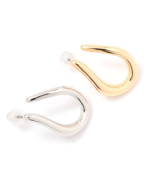 niko and...（ニコアンド）の「メタルU型ピアス（ピアス（両耳用）・レディース・イエロー/グレー・0）」の3枚目の写真