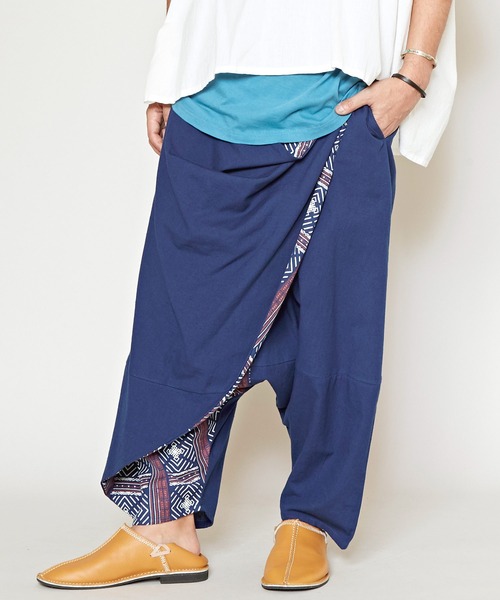 チャイハネ(チャイハネ)の「【チャイハネ】ボーラン変形MEN'Sサルエルパンツ(その他パンツ・メンズ・ベージュ/ブラック/ブルー・FREE)」の3枚目の写真