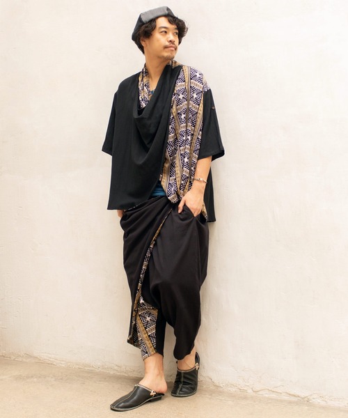 チャイハネ(チャイハネ)の「【チャイハネ】ボーラン変形MEN'Sサルエルパンツ(その他パンツ・メンズ・ベージュ/ブラック/ブルー・FREE)」の5枚目の写真