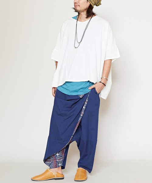 チャイハネ(チャイハネ)の「【チャイハネ】ボーラン変形MEN'Sサルエルパンツ(その他パンツ・メンズ・ベージュ/ブラック/ブルー・FREE)」の12枚目の写真