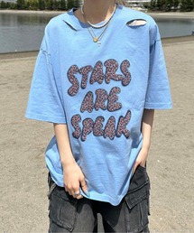 ダメージキラキラロゴTシャツ