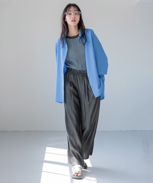 LOWRYS FARM（ローリーズファーム）の「ホルターカップニットキャミ 122946（タンクトップ・レディース・ブルー/ブラック/ホワイト/イエロー・FREE）」の7枚目の写真