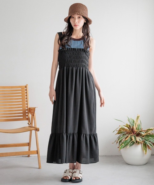 LOWRYS FARM（ローリーズファーム）の「ホルターカップニットキャミ 122946（タンクトップ・レディース・ブルー/ブラック/ホワイト/イエロー・FREE）」の13枚目の写真