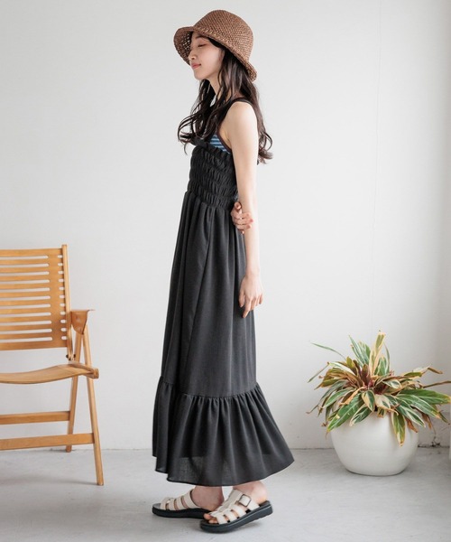 LOWRYS FARM（ローリーズファーム）の「ホルターカップニットキャミ 122946（タンクトップ・レディース・ブルー/ブラック/ホワイト/イエロー・FREE）」の14枚目の写真